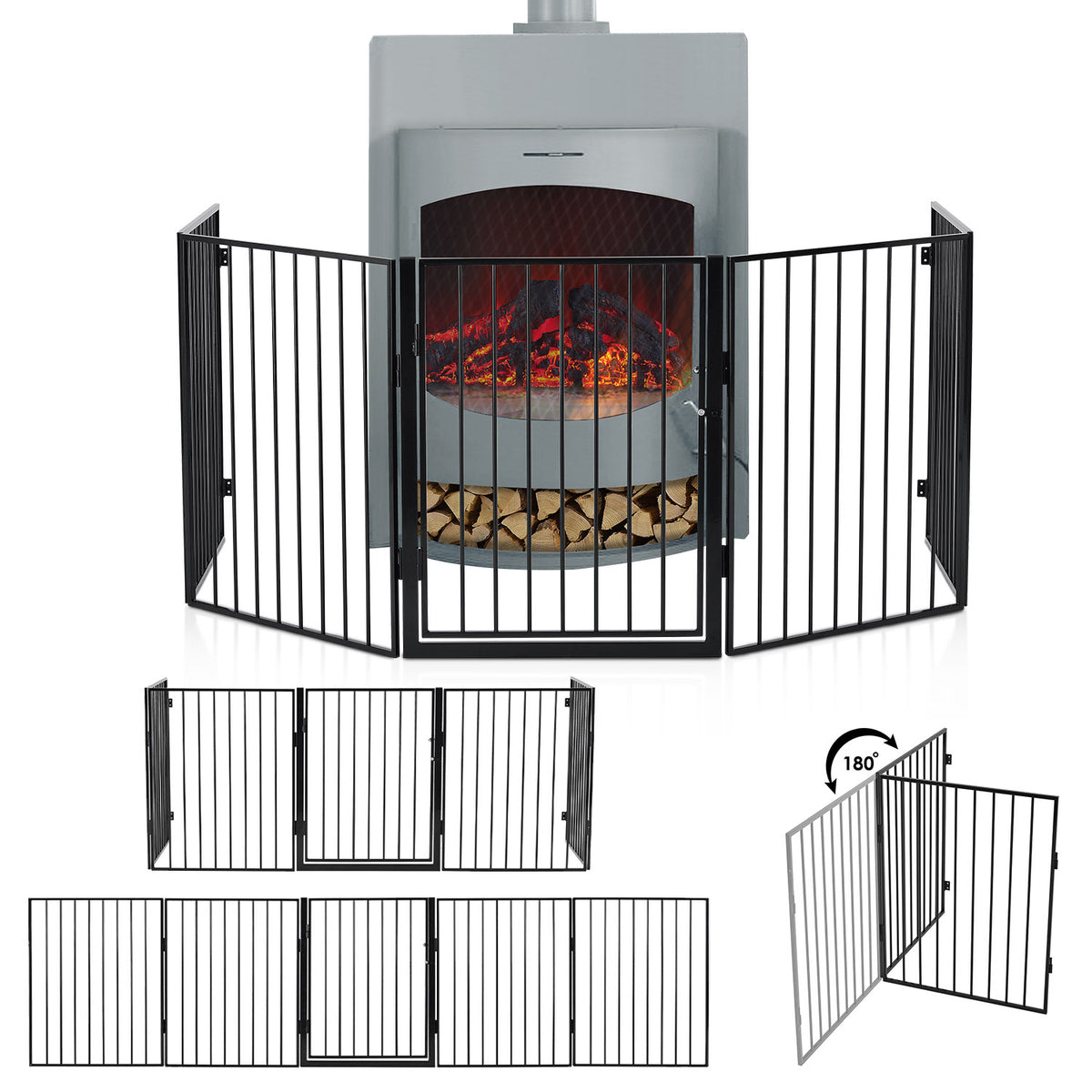 Grille de protection pour cheminée / poêle 300 cm