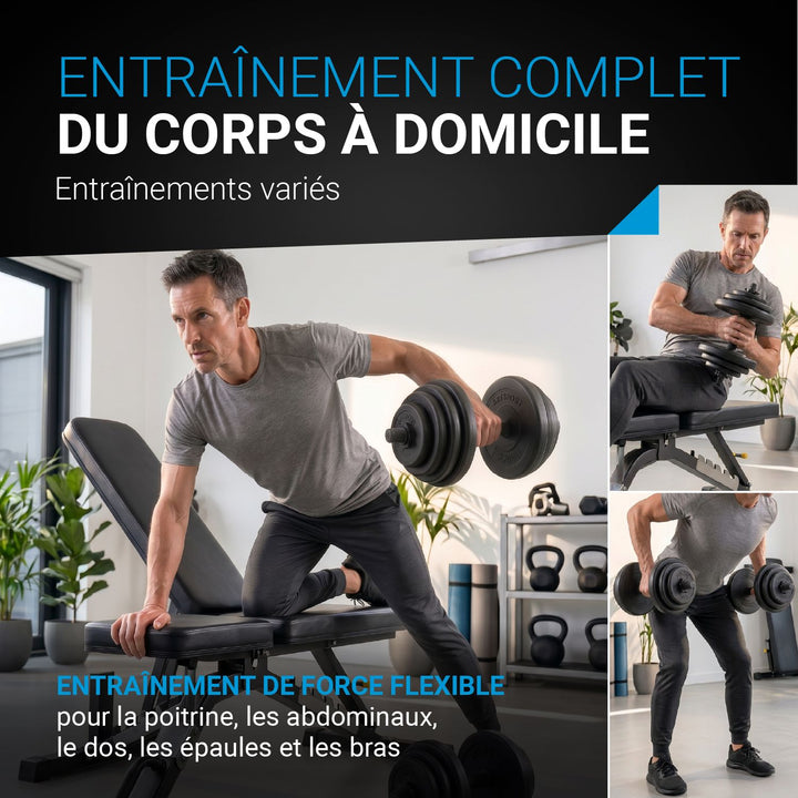 Ensemble d'haltères 20 kg