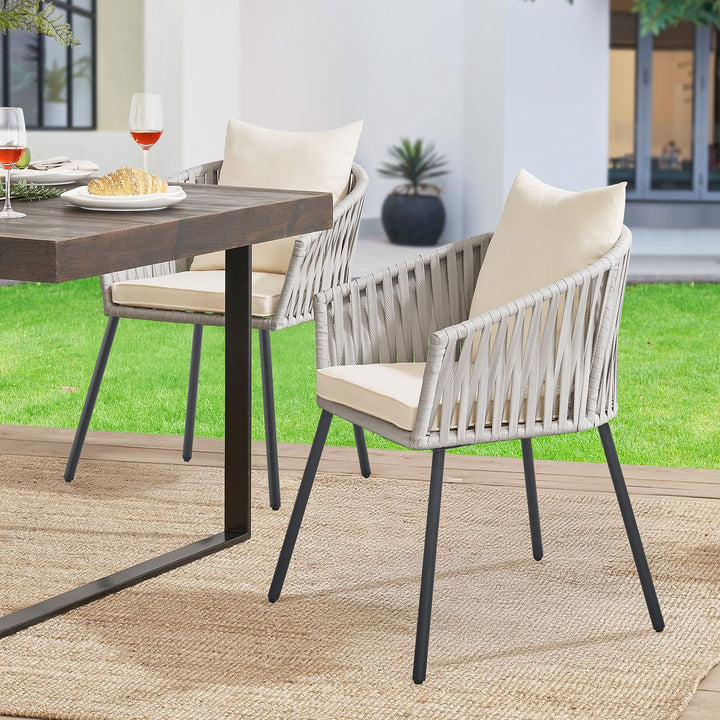 Ensemble de 2 chaises en corde