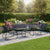 Ensemble de mobilier de jardin Genua 4 pièces avec table et banc