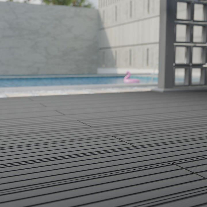 WPC Terrassendielen in Grau