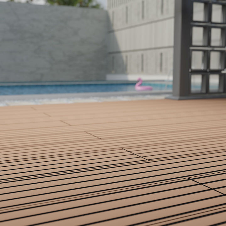 WPC Terrassendielen in Teak
