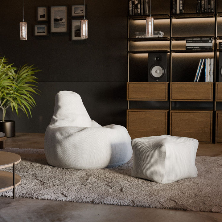 Sitzsack Chillex mit Hocker