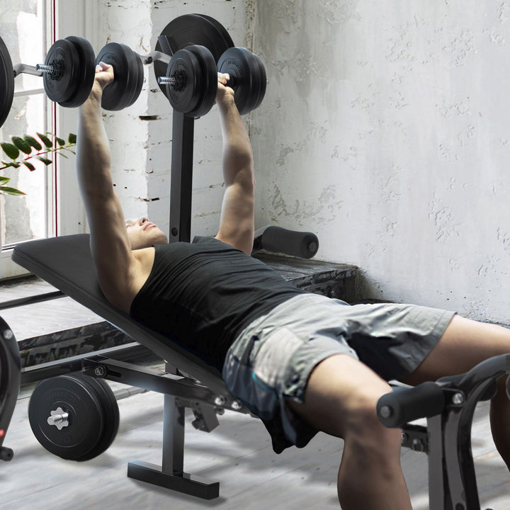 Hantelbank mit Gewichten ProfiGym 1000