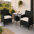 Polyrattan Balkon Set Bayamo