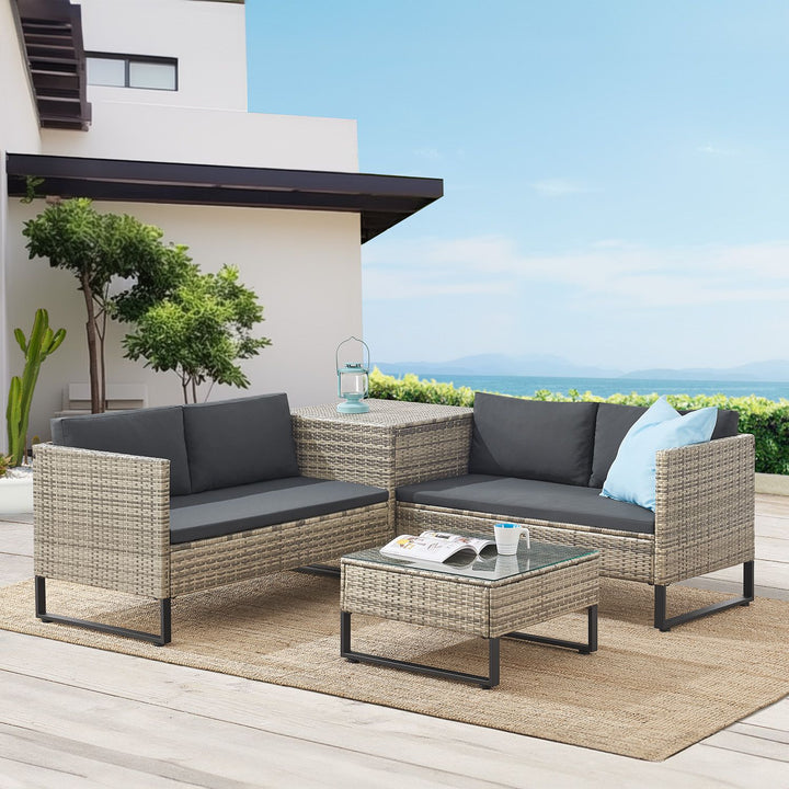 Gartenlounge für 4 Personen Santorini
