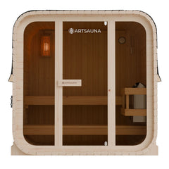 Sauna tonneau cubique Fjora M