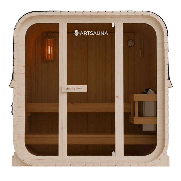 Sauna tonneau cubique Fjora M