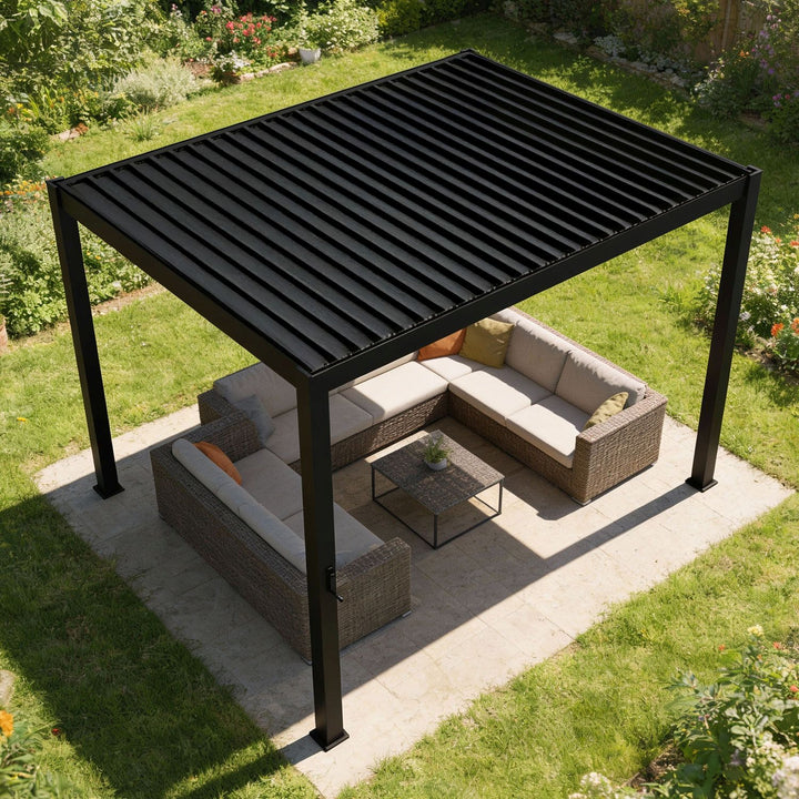 Pergola a lames tahiti