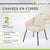 Ensemble de 2 chaises en corde