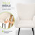 Fauteuil à oreilles avec tabouret Odense en option