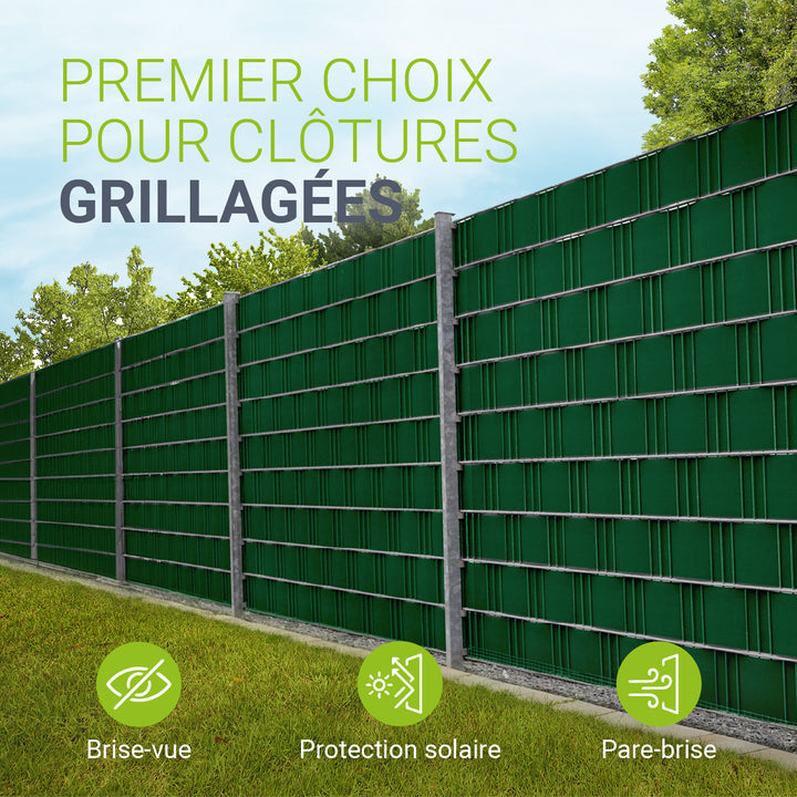 Bandes brise-vue PVC 19 cm x 35 m