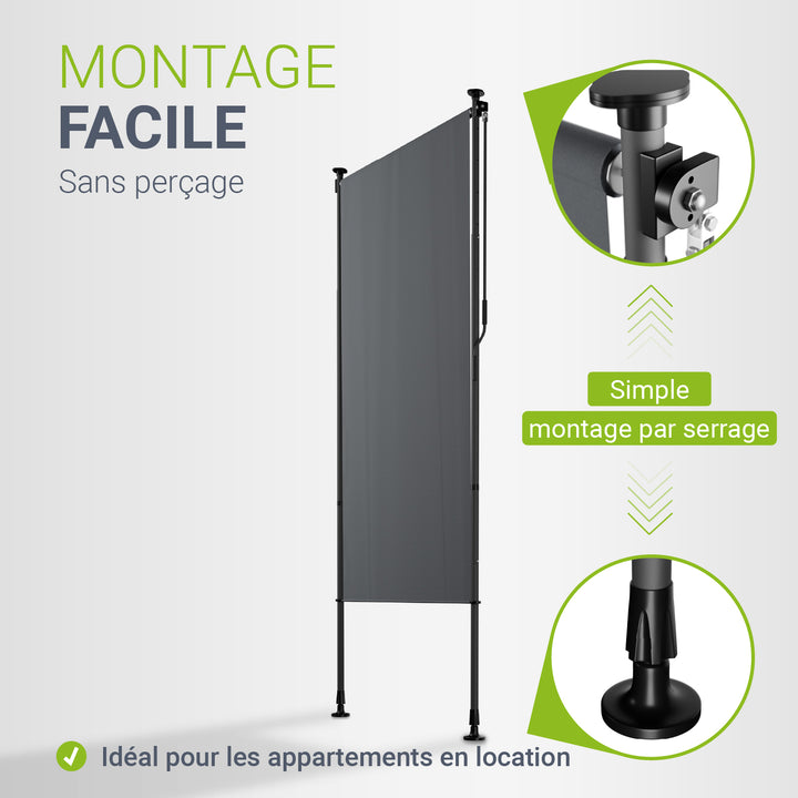Store vertical Barbados – sans perçage, 1 à 2 m