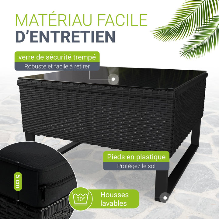Salon de jardin pour 4 personnes Santorin
