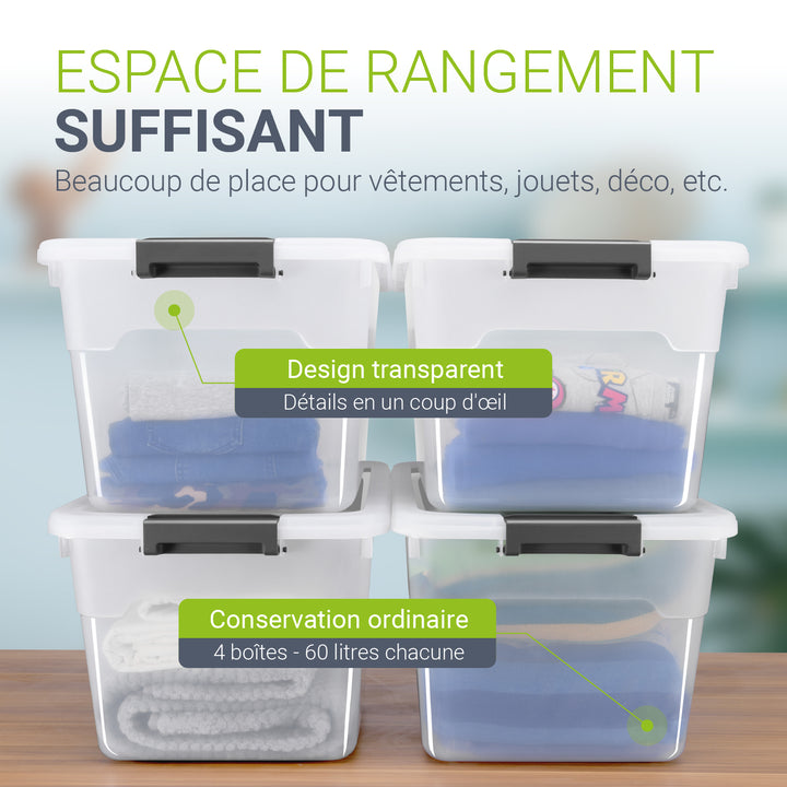 Boîte de rangement avec couvercle