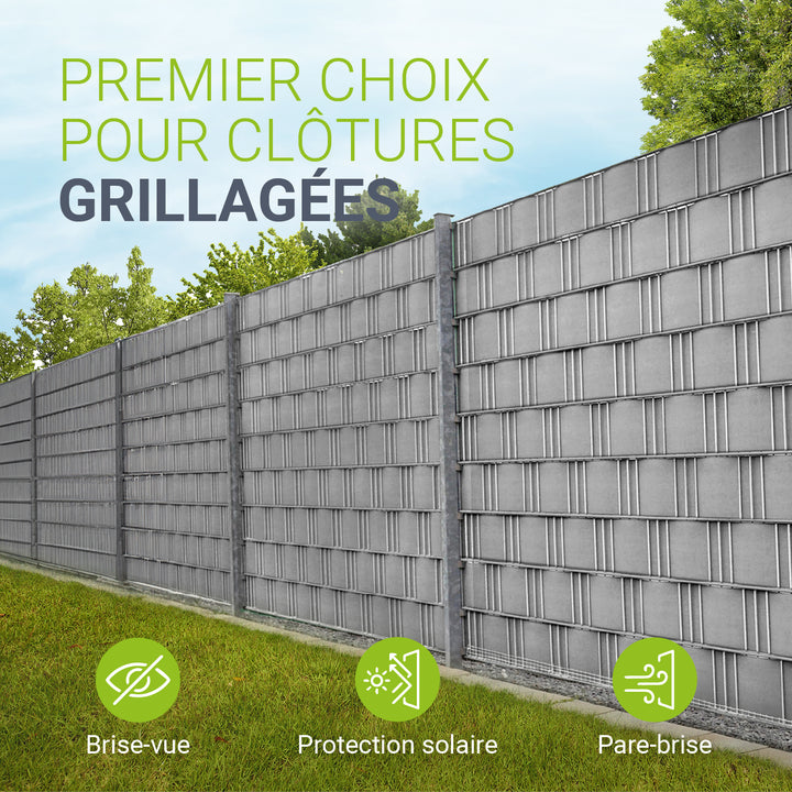 Bandes brise-vue PVC 19 cm x 35 m
