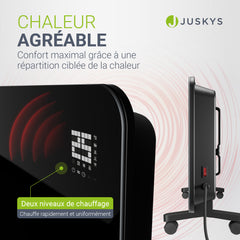 Convecteur en verre jusqu'à 2000 W