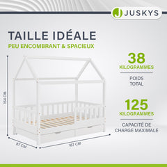 Lit enfant Marli 80 x 160 cm avec sommier