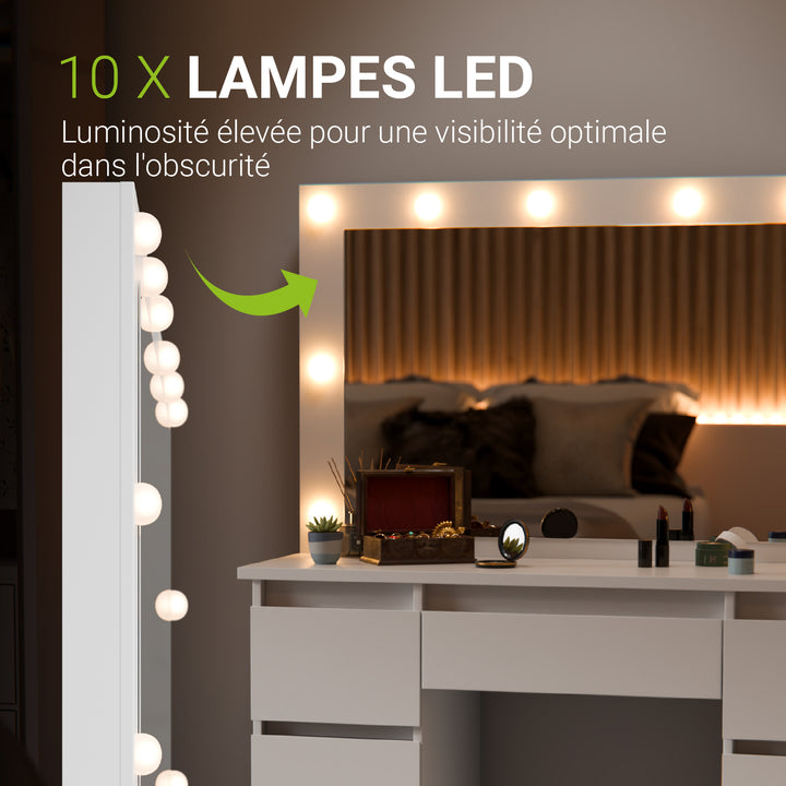 Coiffeuse avec miroir Lilia