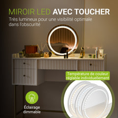 Coiffeuse avec miroir Samira