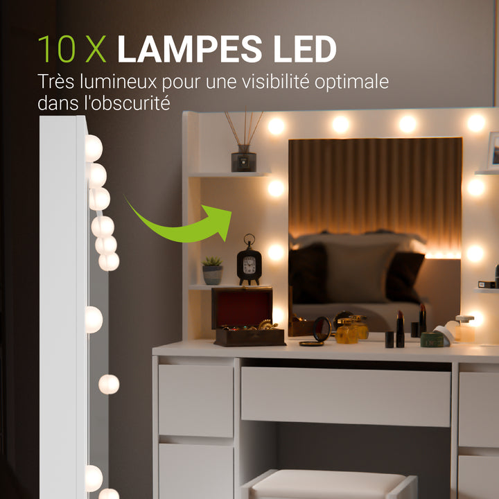 Coiffeuse avec miroir Malia