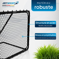 Filet de rebond de football 100 x 100 cm Power Pass