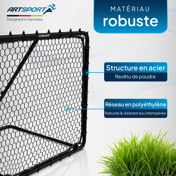 Filet de rebond de football 100 x 100 cm Power Pass