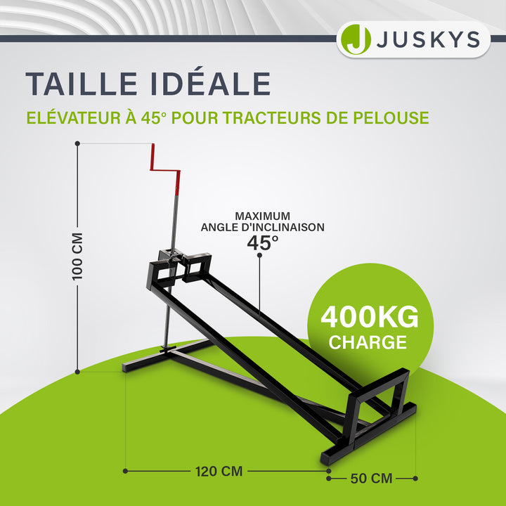 Cric pour tracteur à gazon jusqu'à 400 kg