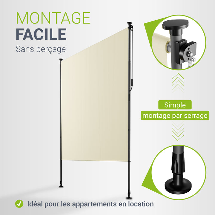 Store vertical Barbados – sans perçage, 1 à 2 m
