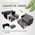 Mobilier de jardin 2 en 1 en polyrotin Jamaica