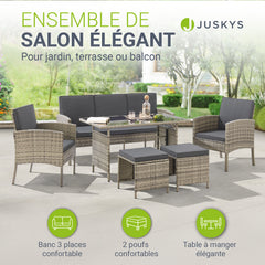 Ensemble de sièges en polyrotin Turin