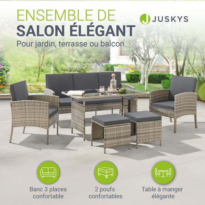 Ensemble de sièges en polyrotin Turin