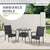 Table de jardin ronde en polyrotin Yoro