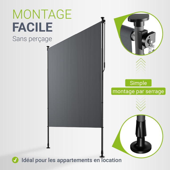 Store vertical Barbados – sans perçage, 1 à 2 m