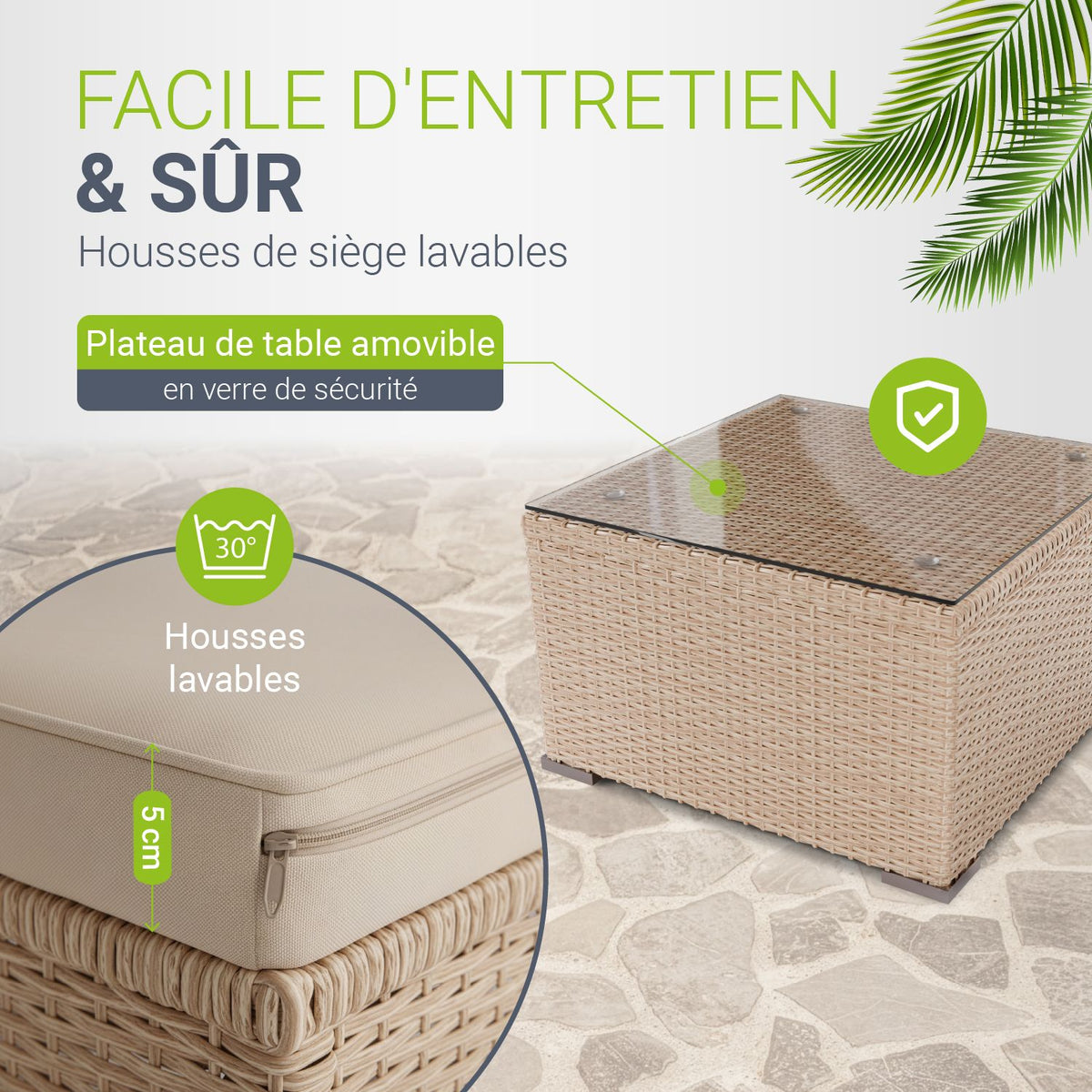 Salon en polyrotin Punta Cana