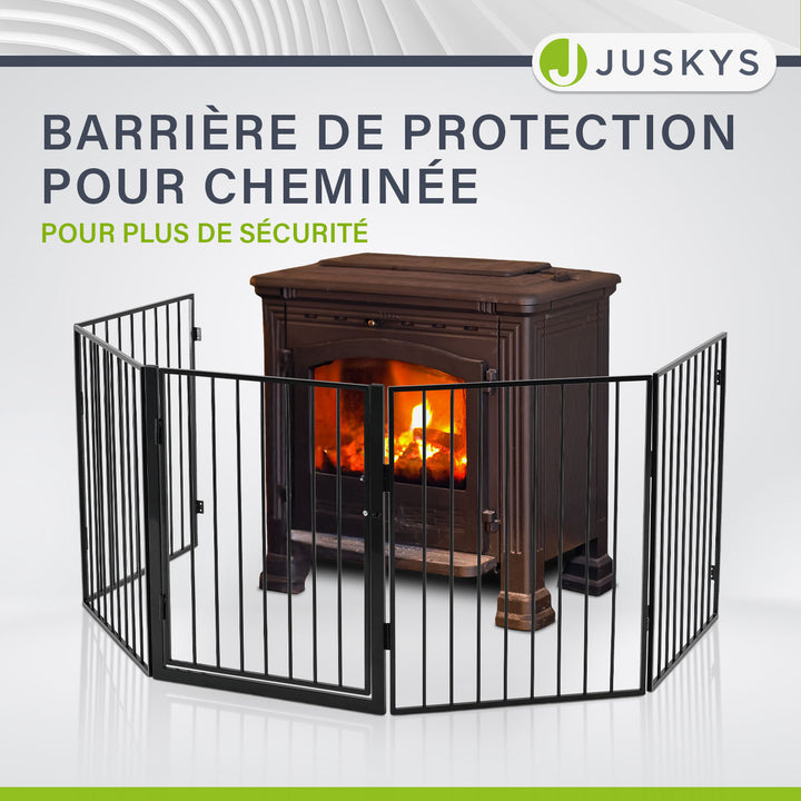 Grille de protection pour cheminée / poêle 300 cm