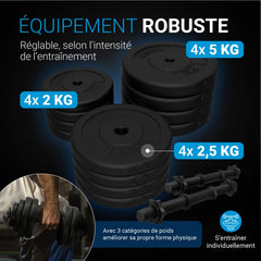 Ensemble d'haltères 40 kg