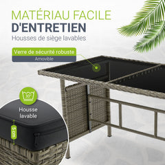 Salon en polyrotin Manacor