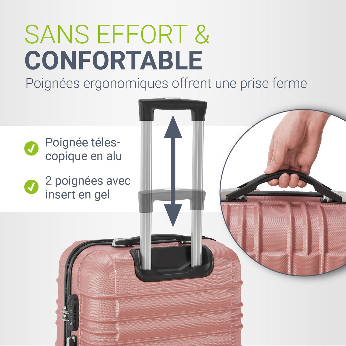 Ensemble de valises rigides Rome