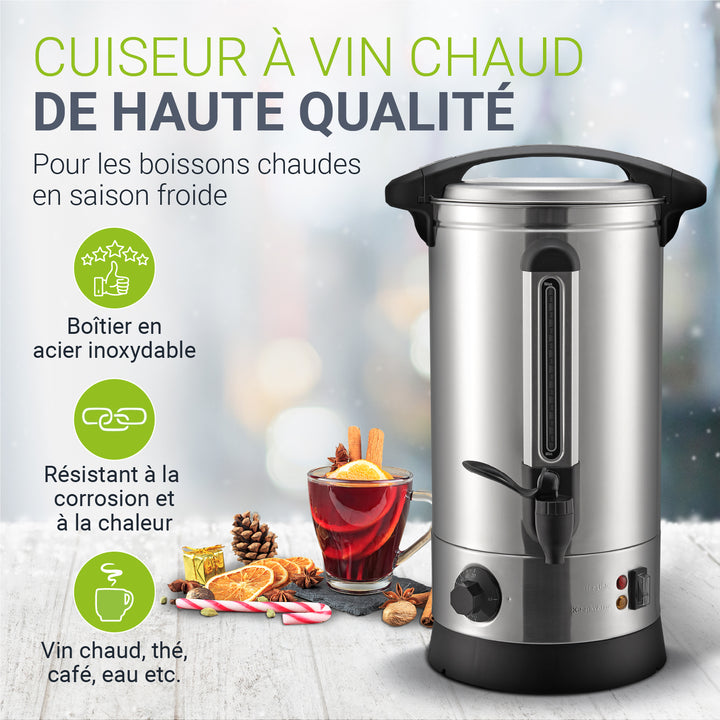 Cuiseur à vin chaud Teramo, 7 l ou 10 l