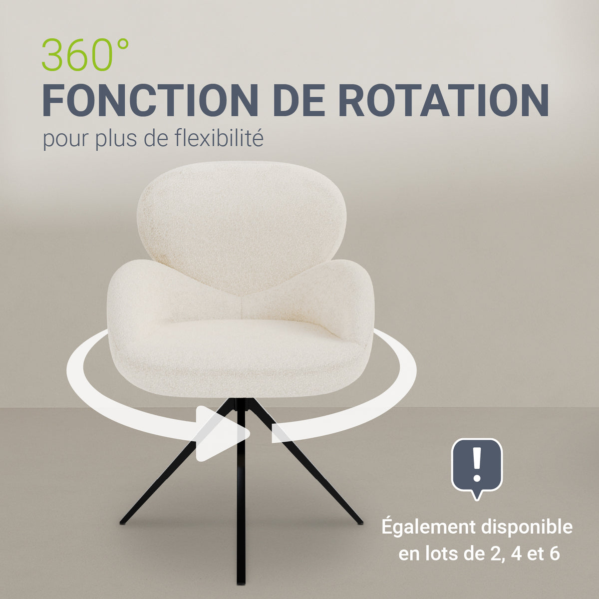 Chaise pivotante Albano