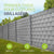 Clôture à double maille et brise-vue à maille simple