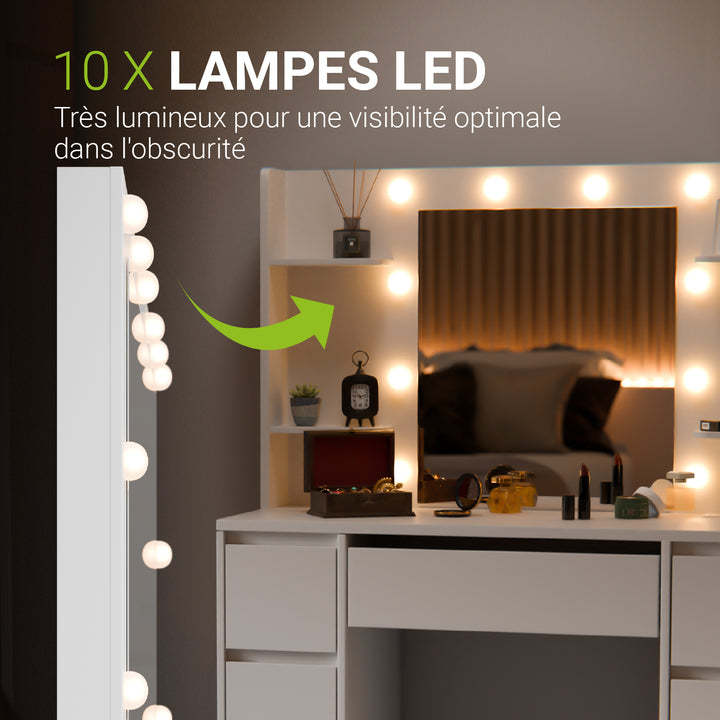 Coiffeuse avec miroir Malia