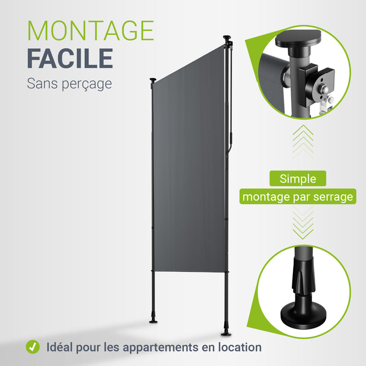 Store vertical Barbados – sans perçage, 1 à 2 m