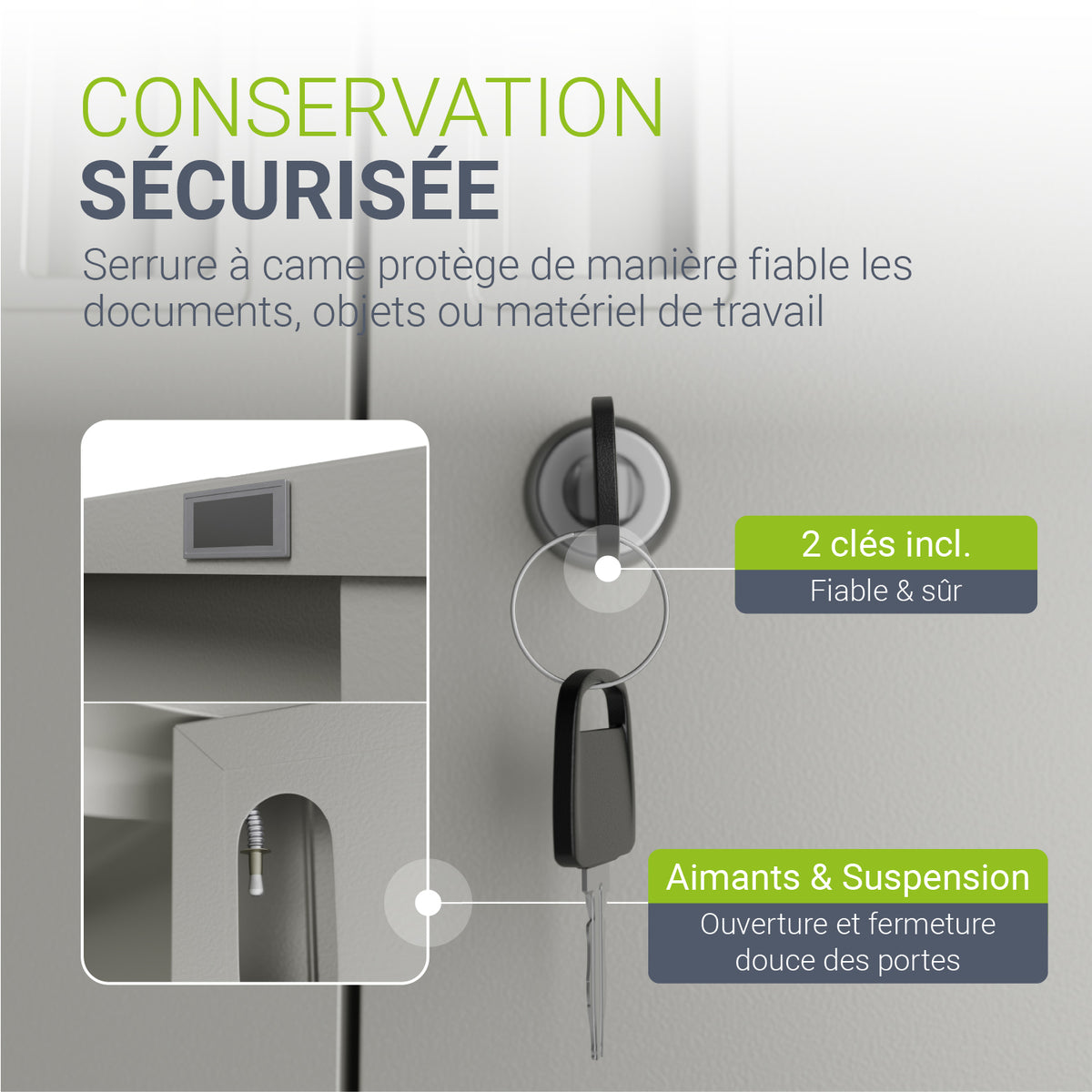 Classeur en métal