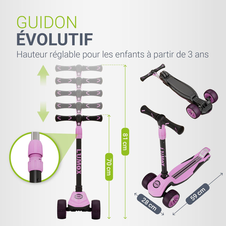 Trottinettes pour enfants pour des aventures en toute sécurité