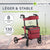 Déambulateur en aluminium Vital avec siège