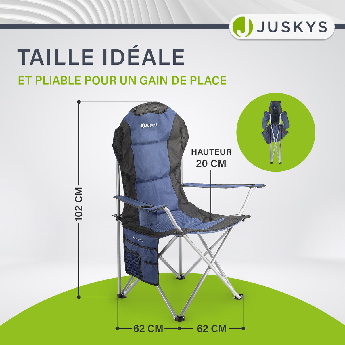 Chaise de camping Lido