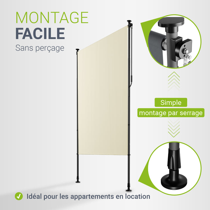 Store vertical Barbados – sans perçage, 1 à 2 m