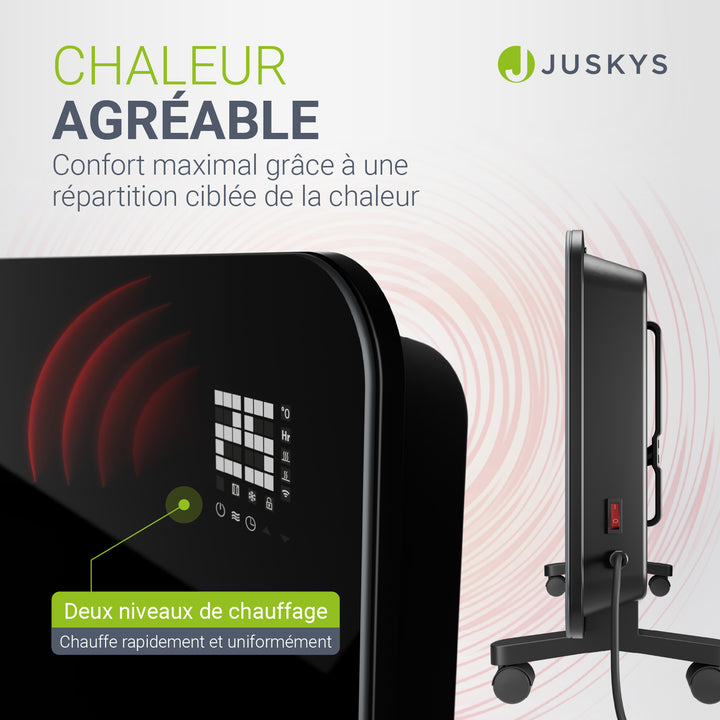 Convecteur en verre jusqu'à 2000 W